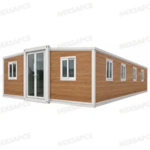 40FT double wing expandable container house can fully fit the 40HQ container