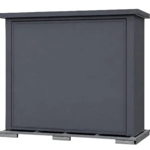 Aluminum exterior shell for prefab kitchen