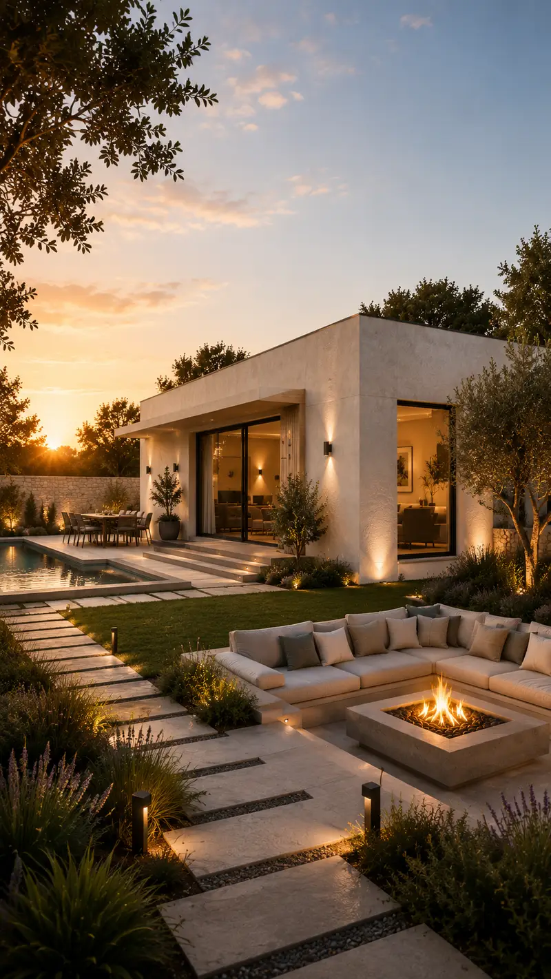 Prefabricated concrete courtyard homes
